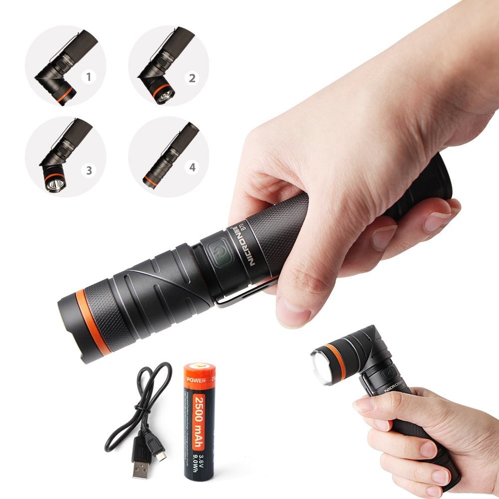 rechargerable  elbow flashlights with filter