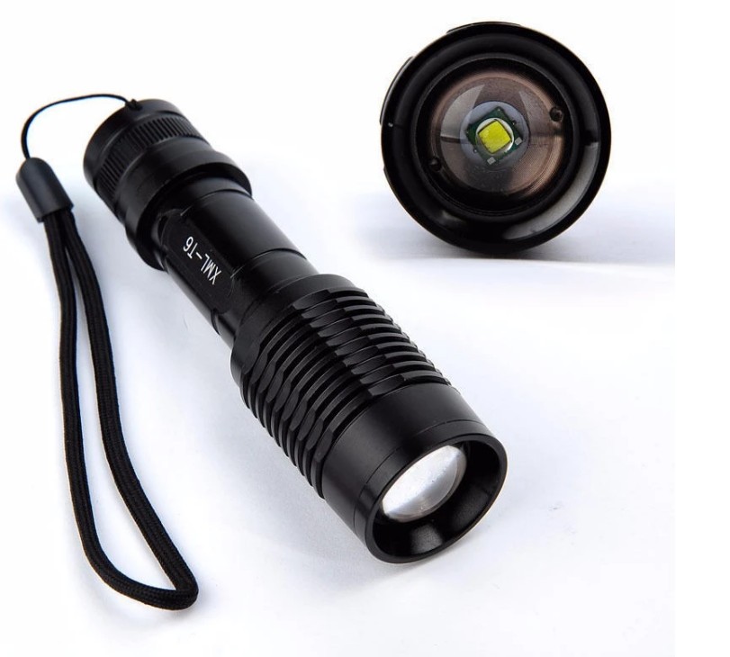 rechargerable zoom flashlights Gun torch