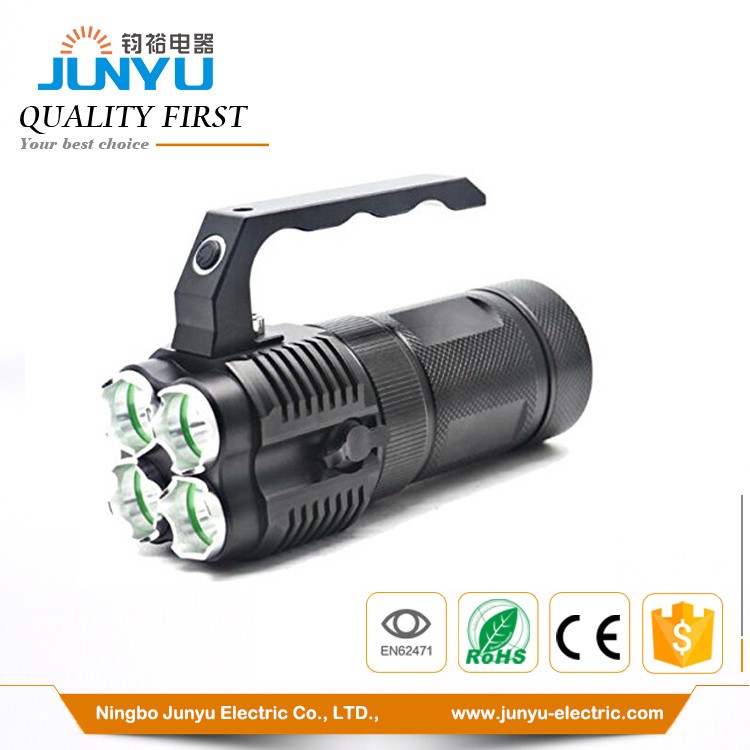 Rechargeable high power 4 CREE LED hand lamp spot light