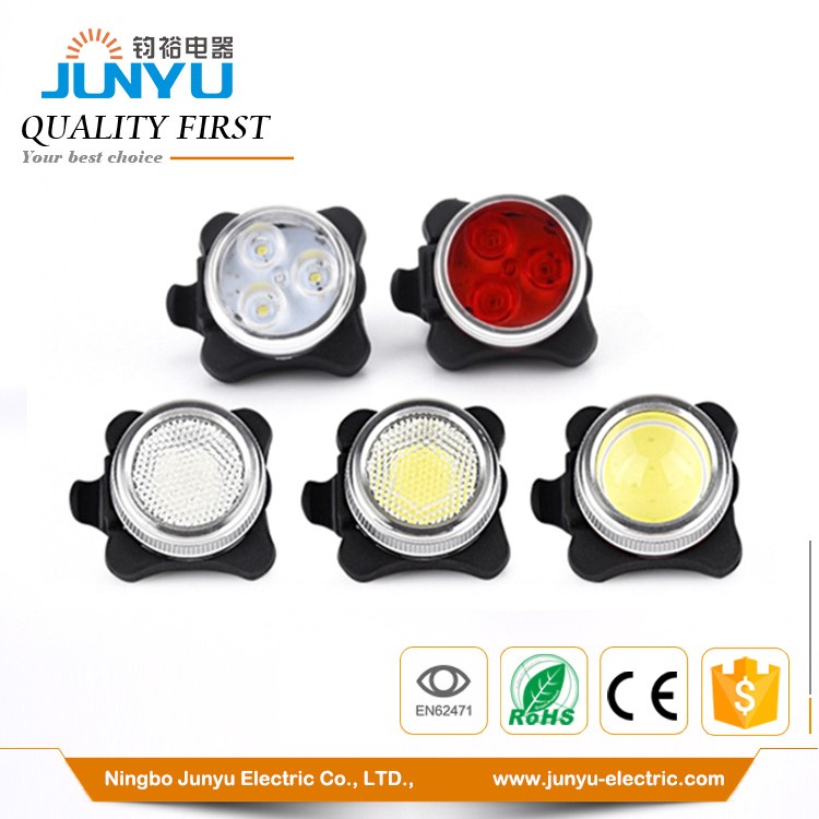 aluminum USB rechargerable  bicycle lights set