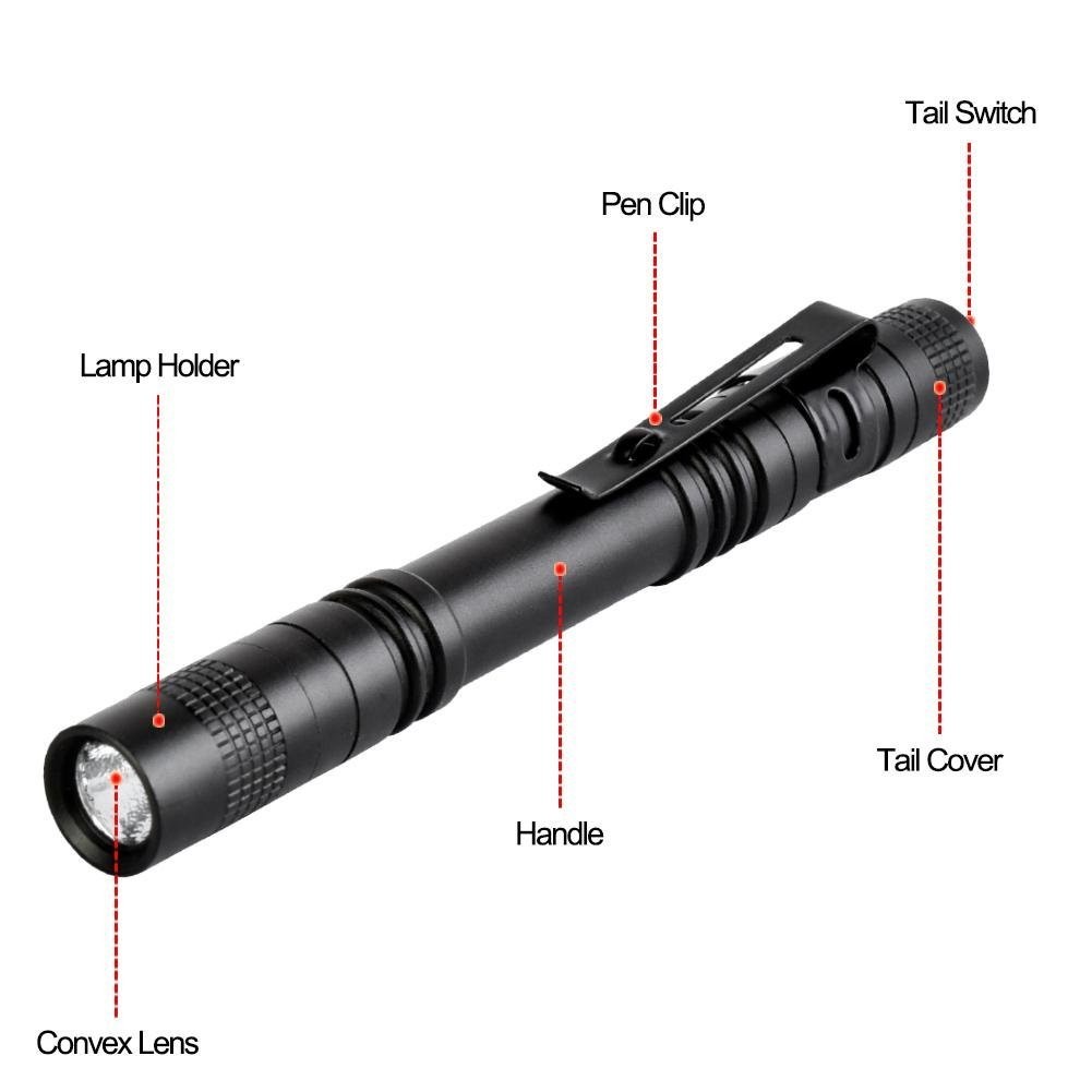 aluminum flashlight pen light JY-New 004